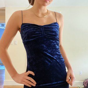 Blue Velvet Urban Outfitters holiday dress!